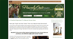 Desktop Screenshot of heavenlygaitsequinemassage.com