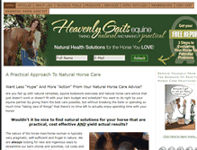 Tablet Screenshot of heavenlygaitsequinemassage.com